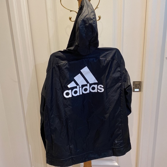 🆕 Adidas Women's AEROREADY Logo Running Windbreaker Jacket - Picture 2 of 14